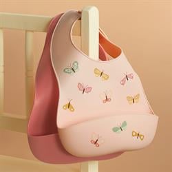 İkili Silikon Mama Önlüğü, Butterflies