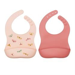 İkili Silikon Mama Önlüğü, Butterflies