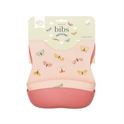 İkili Silikon Mama Önlüğü, Butterflies