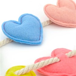 Meri Meri - Felt Heart Garland - Kalpli Asılan Süs