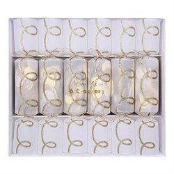 Meri Meri - Gold Twist Confetti Crackers - Altın Konfeti Paketleri - 6lı