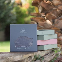 Lastikli Çarşaf ve Yastık Kılıfı Seti, Indigo Animals