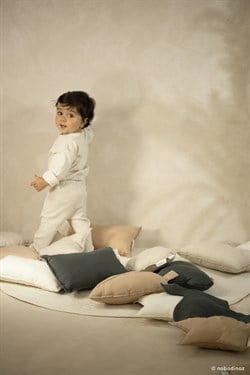 Lin Francais Cloud Yastık, Green Blue