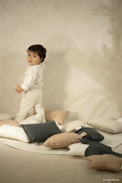 Lin Francais Dikdörtgen Yastık, Green Blue