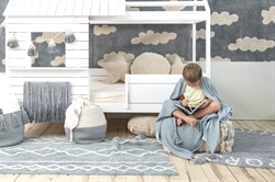 Oasis Vintage Mavi Çocuk Odası Halısı