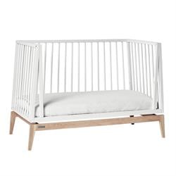 Luna baby cot, 120x60 cm, White/Oak