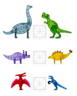 MAGNA-TILES® - Dinozor Dünyası XL - 50 Parça
