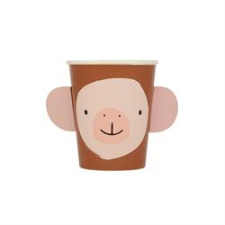 Meri Meri - Animal Parade Character Cups - Hayvan Geçit Töreni Bardaklar - 8li