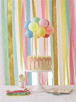 Meri Meri - Bright Crepe Paper Streamers - Renkli Kağıt Şeritler