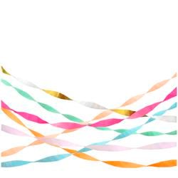 Meri Meri - Bright Crepe Paper Streamers - Renkli Kağıt Şeritler