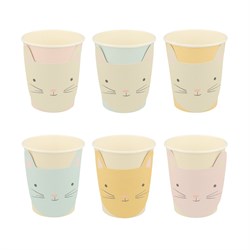 Meri Meri - Cat Cups - Kedi Bardaklar - 8Li