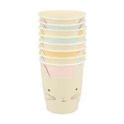 Meri Meri - Cat Cups - Kedi Bardaklar - 8Li