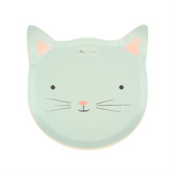 Meri Meri - Cat Plates - Kedi Tabaklar - 8li
