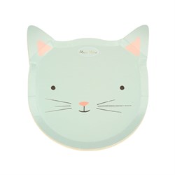 Meri Meri - Cat Plates - Kedi Tabaklar - 8li