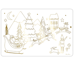 Meri Meri - Christmas Colouring Placemats - Yeni Yıl Boyamalı Amerikan Servisi - 8li