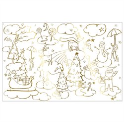 Meri Meri - Christmas Colouring Posters - Yeni Yıl Boyama Posterleri - 2li