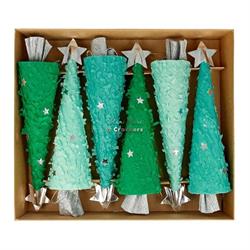 Meri Meri - Christmas Trees Crackers - Yeni Yıl Ağacı Sürprizleri - 6lı