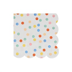 Meri Meri - Colourful Pattern Large Napkins - Renkli Desenler Peçeteler - L - 16lı