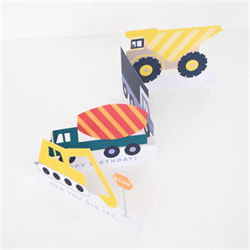 Meri Meri - Construction Card - İnşaat Tebrik Kartı