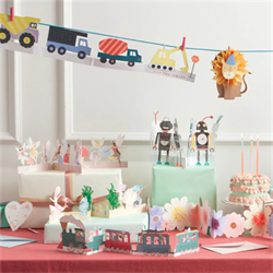 Meri Meri - Construction Card - İnşaat Tebrik Kartı