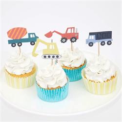 Meri Meri - Construction Cupcake Kit - İnşaat Cupcake Kit