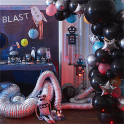 Meri Meri - Cosmic Balloon Garland Kit - Uzay Balon Seti - 48 balon