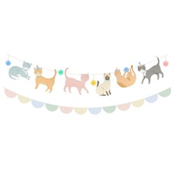 Meri Meri - Cute Kittens Garland - Yavru Kediler Asılan Süs