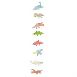 Meri Meri - Dino Hair Clips - Dinozor Tokalar - 8li