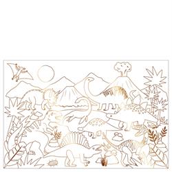Meri Meri - Dinosaur Colouring Posters - Dinozor Boyamalı Poster