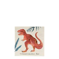 Meri Meri - Dinosaur Napkins - Dinozor Peçete - S - 16lı
