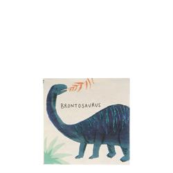 Meri Meri - Dinosaur Napkins - Dinozor Peçete - S - 16lı