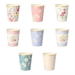 Meri Meri - English Garden Party Cups - English Garden Bardak - 8li