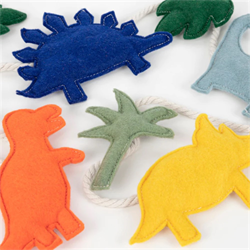 Meri Meri - Felt Dinasour Garland - Keçe Dinozor Asılan Süs