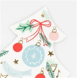 Meri Meri - Festive Pattern Tree Napkins - Yeni Yıl Ağacı Peçeteler (16lı)