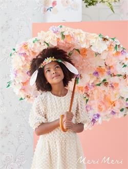 Meri Meri - Floral Bunny Ears & Pompom Tail - Çiçekli Tavşan Kulakları