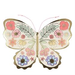 Meri Meri - Floral Butterfly Card - Çiçekli Kelebek Tebrik Kartı