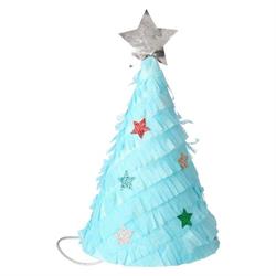 Meri Meri - Fringed Christmas Tree Party Hats - Püsküllü Çam Ağacı Parti Şapkaları