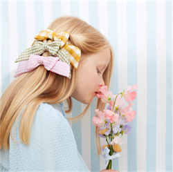 Meri Meri - Gingham Hair Bows - Pötikareli Saç Aksesuarı