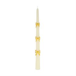 Meri Meri - Gold Bow Taper Candles - Altın Kurdele Detaylı Mumlar (2li)
