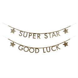 Meri Meri - Gold Glitter Letter Garland Kit - Altın Simli Harf Seti