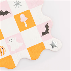 Meri Meri - Groovy Halloween Icon Large Napkins - Cadılar Bayramı Karakterli Peçeteler (L) (16lı)