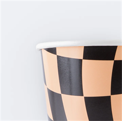 Meri Meri - Halloween Checker Cups - Cadılar Bayramı Damalı Bardaklar (8li)