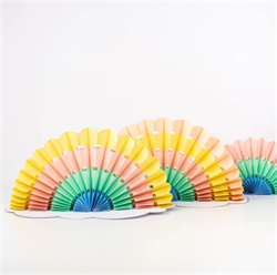 Meri Meri - Honeycomb Rainbow Decorations - Petek Gökkuşağı Dekorlar - 3lü