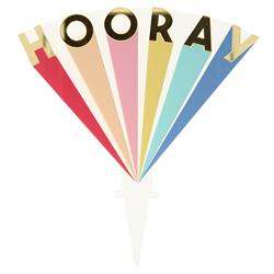 Meri Meri - Hooray Acrylic Cake Topper - HOORAY Akrilik Pasta Süsü