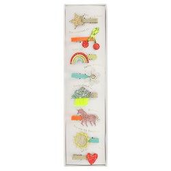 Meri Meri - Icon Hair Clips - İkon Tokalar - 8li