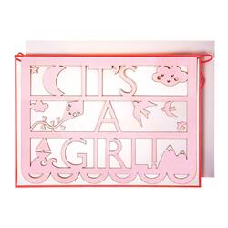 Meri Meri - It’s A Girl Tebrik Kartı