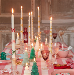 Meri Meri - Ivory Tree Candles - Krem Renk Ağaç Mumlar (3lü)