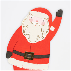Meri Meri - Jolly Christmas Santa Napkins - Noel Baba Peçeteler (16lı)