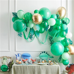 Meri Meri - Leafy Green Balloon Arch Kit - Yapraklı Yeşil Balon Kiti - 44 balon