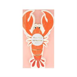Meri Meri - Lobster Napkins - Istakoz Peçeteler - 16lı
